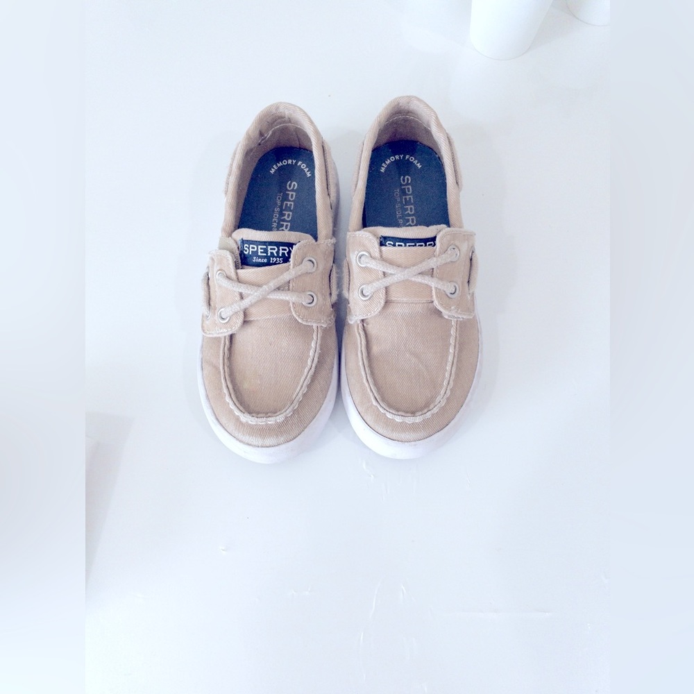 Sperry top sliders memory foam toddler size 10.5
